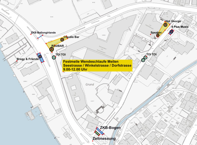 Plan Festmeile Wendeschlaufe Meilen, Situationsplan_4c