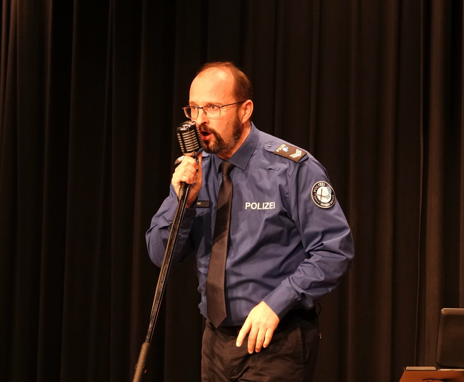 Dario Venturini sang eine Auswahl von Elvis-Songs.